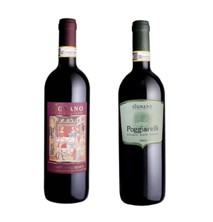 Vernaccia di San Gimignano – Chianti Colli Senesi annata e Poggiarelli